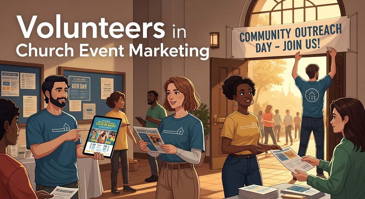 Volunteers in Church Event Marketing