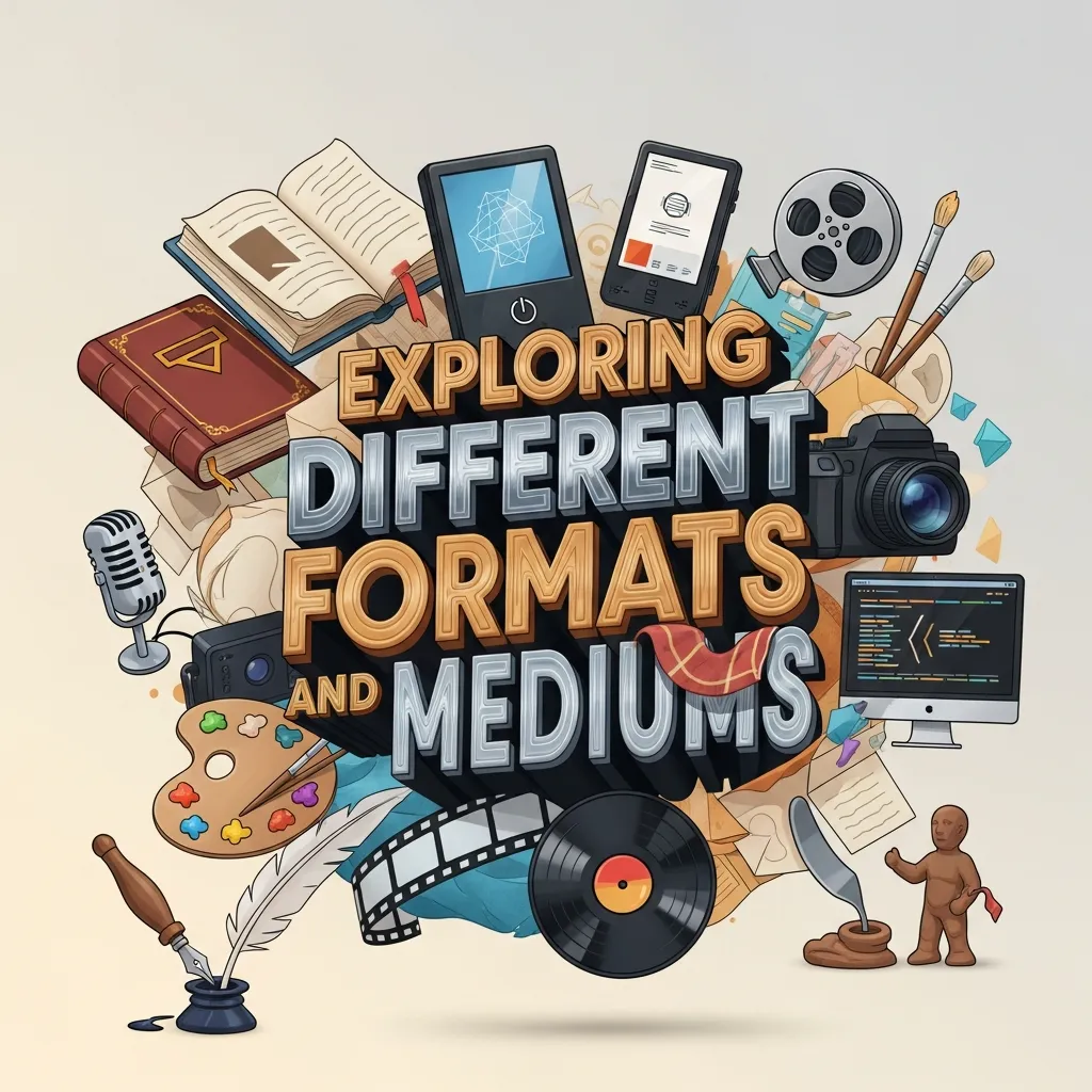 Different content formats and mediums