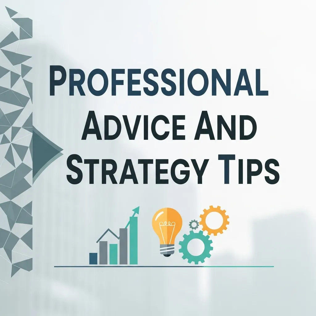 Professional advice and strategy tips