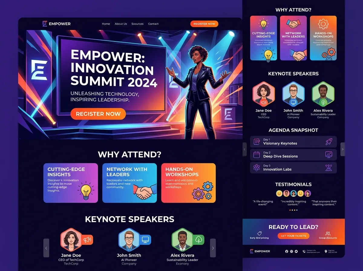 Create a Strong Event Landing Page