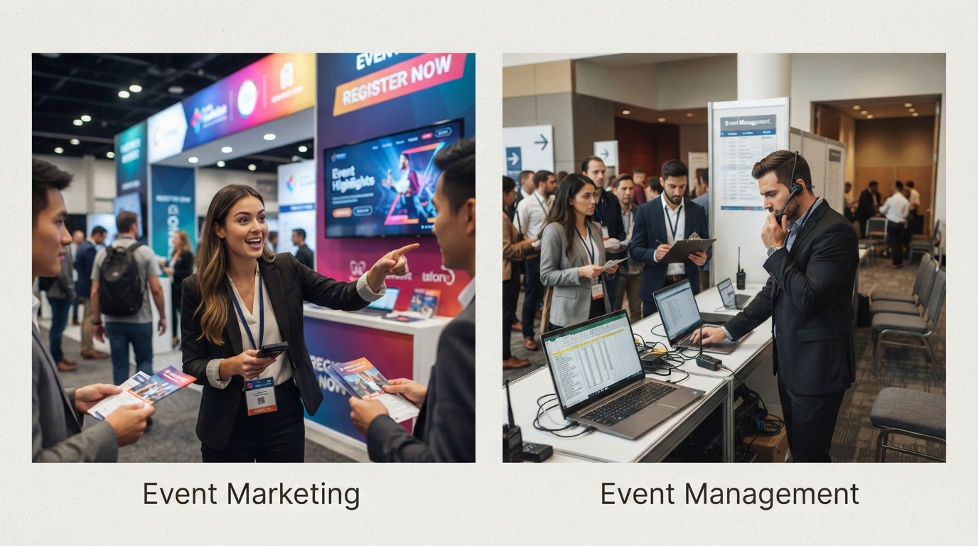 Event Marketing vs Event Management Explained