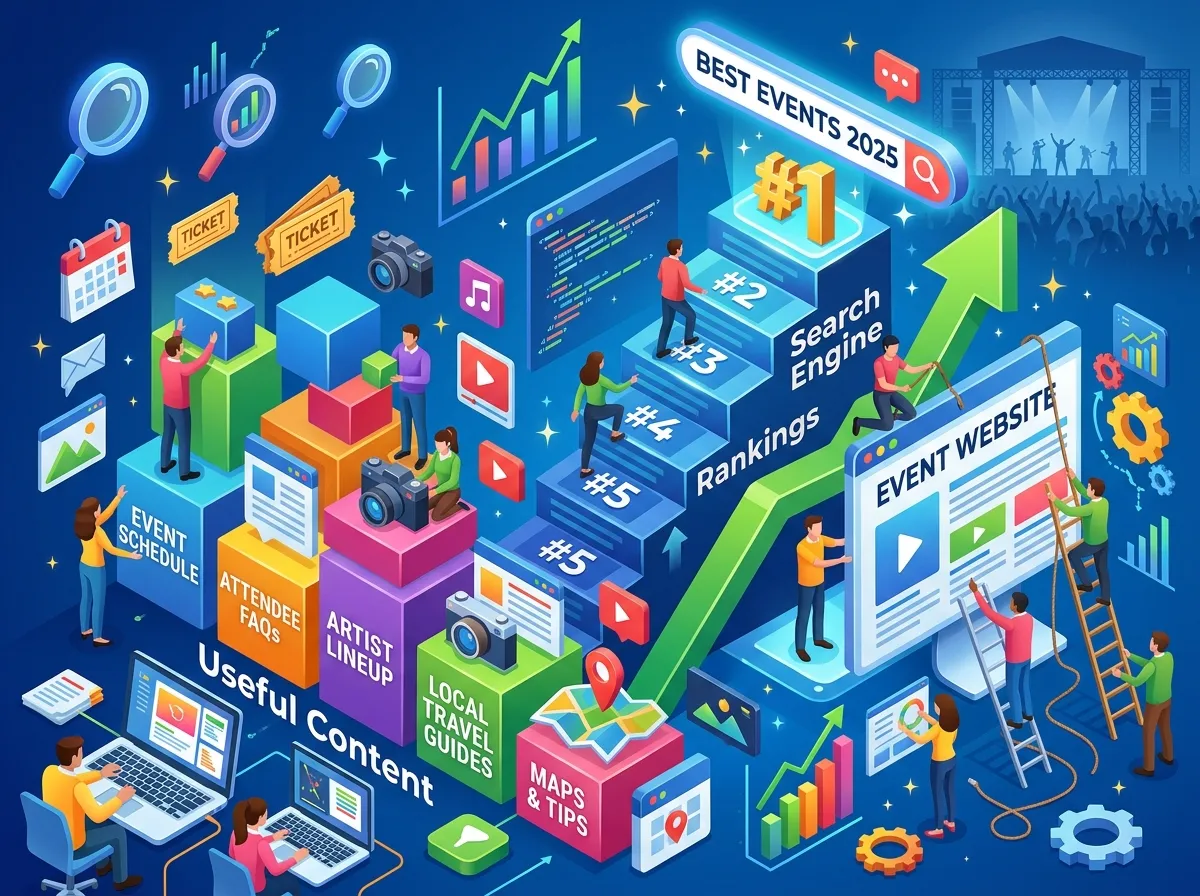 Improving Event Website Ranking Through Useful Content