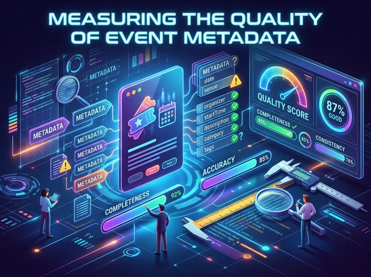 Measuring the Quality of Event Metadata